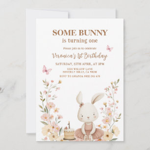Süßer Osterhase 1. Geburtstag Einladung