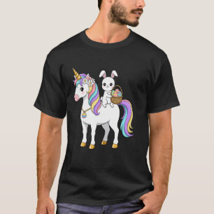 Süßer Osterhase Anbetungswürdiger Einhorn Frohe Os T-Shirt