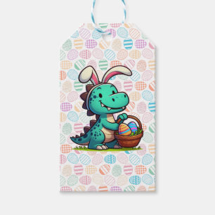 Süßer Osterhase-Dinosaurier Geschenkanhänger