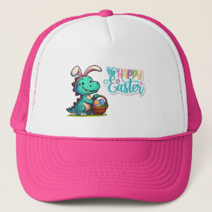 Süßer Osterhase-Dinosaurier Truckerkappe