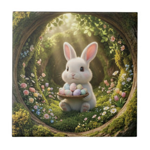 Süßer Osterhase Fliese
