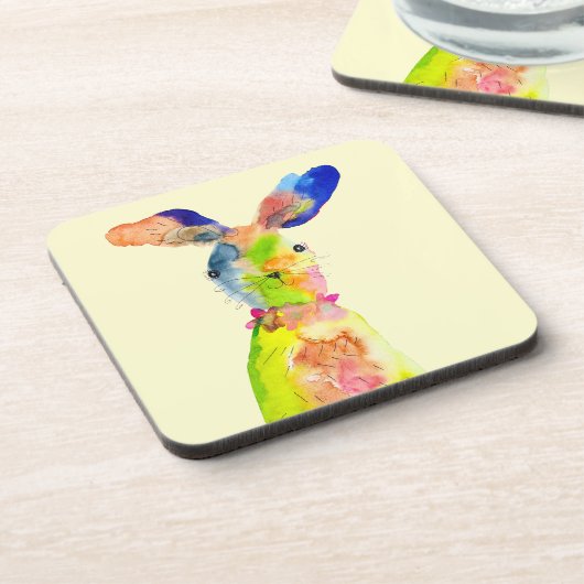 Süßer Osterhase Getränkeuntersetzer (Linke Seite)
