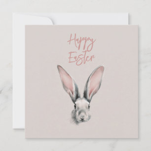 Süßer Osterhase im minimalistischen Stil Einladung