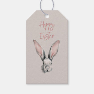 Süßer Osterhase im minimalistischen Stil  Geschenkanhänger