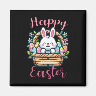 Süßer Osterhase in Bysket mit Eiern Magnet