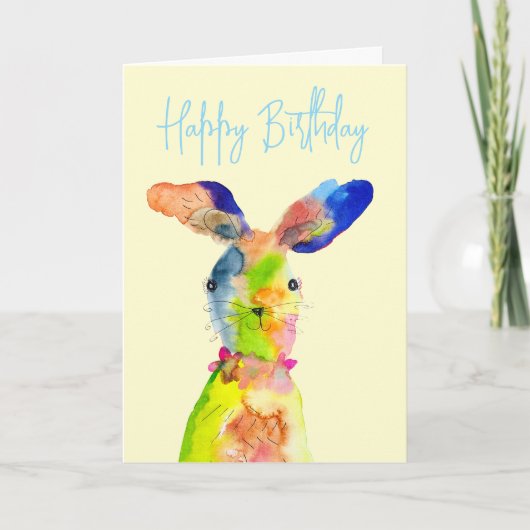 Süßer Osterhase Karte (Vorderseite)