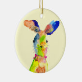 Süßer Osterhase Keramik Ornament (Rechts)