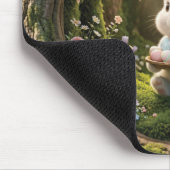 Süßer Osterhase Mousepad (Ecke)