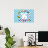 Süßer Osterhase Poster (Heimbüro)