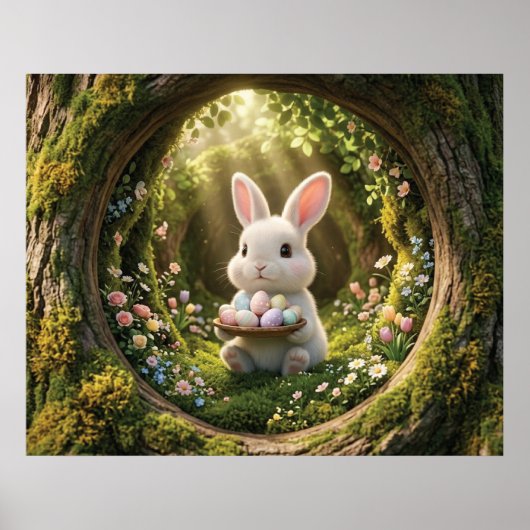 Süßer Osterhase Poster (Vorne)