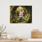 Süßer Osterhase Poster (Küche)