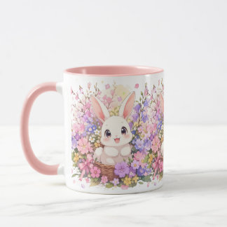 Süßer Osterhase Rosa Zweifarben-Kaffeetasse Tasse