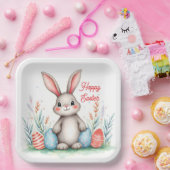 Süßer Osterhase und Eier Beliebte Sammlung Pappteller (Party)