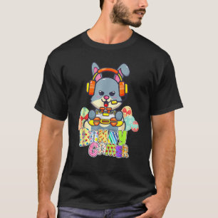 Süßer Osterhase Videospieler Lustiger Ostern Kinde T-Shirt