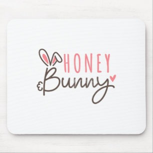 Süßer Osterhase Vintage Frohe Ostern Hase Mousepad
