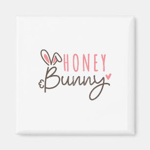 Süßer Osterhase Vintage Frohe Ostern Honighase Magnet