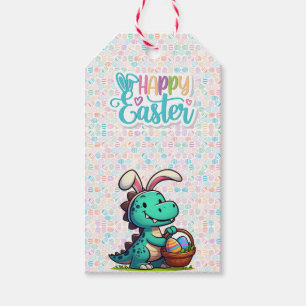 Süßer Osterhasendinosaurier Geschenkanhänger