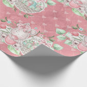 Süßer Osterliebe-Hase Geschenkpapier (Ecke)
