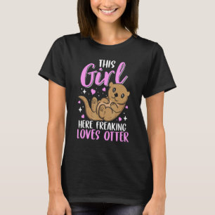 Süßer Otter für Ehefrau Fischotter Seeotter T-Shirt