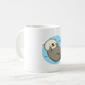 Süßer Otter Kaffeetasse (Vorderseite Links)