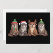 Süßer Otter Weihnachten Lustige Weihnachtslichter (Vorne/Hinten)