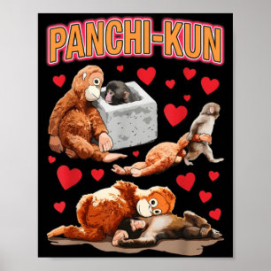 Süßer Panchi-Kun-Baby-Affe, lustiger Affe, lustige Poster