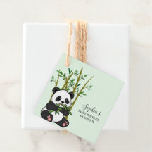Süßer Panda Bambus Minze Babyparty