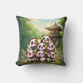 Süßer Panda-Bambusgarten-Kissen Kissen
