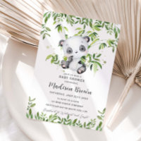 Süßer Panda Bär Bambus Grünzeug Babyparty