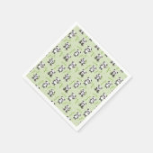 Süßer Panda-Bär-Bambus-Kawaii-Tiermuster Serviette (Ecke)