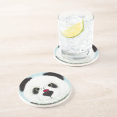 Süßer Panda Bär Getränkeuntersetzer (Seite)