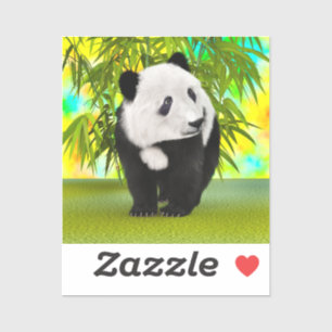 Süßer Panda-Bär Kawaii Tierliebhaber Perfektes Ges Aufkleber