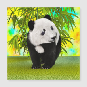 Süßer Panda-Bär Kawaii Tierliebhaber Perfektes Ges Magnetkarte