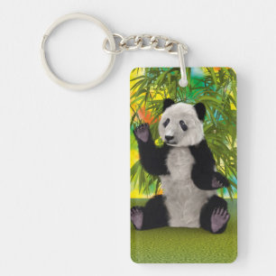 Süßer Panda-Bär Kawaii Tierliebhaber Perfektes Ges Schlüsselanhänger