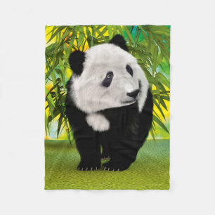 Süßer Panda-Bärenjunge Kawaii-Tierliebhaber-Gesche Fleecedecke
