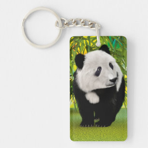 Süßer Panda-Bärenjunge Kawaii-Tierliebhaber-Gesche Schlüsselanhänger