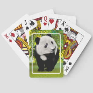 Süßer Panda-Bärenjunge Kawaii-Tierliebhaber-Gesche Spielkarten