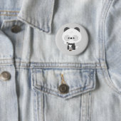 Süßer Panda Barista Button (Beispiel)