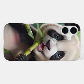 Süßer Panda, der Bambus isst iPhone Hülle (Rückseite (Horizontal))