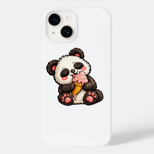 Süßer Panda Eiscreme Case-Mate iPhone Hülle (Rückseite)