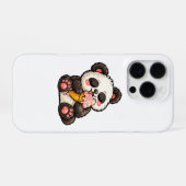 Süßer Panda Eiscreme iPhone Hülle (Rückseite (Horizontal))