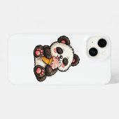 Süßer Panda-Eiscreme iPhone Hülle (Rückseite (Horizontal))