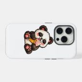 Süßer Panda Eiscreme iPhone Hülle (Rückseite (Horizontal))