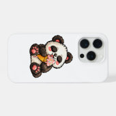 Süßer Panda-Eiscreme iPhone Hülle (Rückseite (Horizontal))