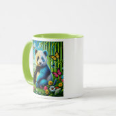 Süßer Panda in einem Bambusgarten. Tasse (Vorderseite Links)