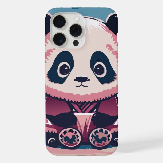 Süßer Panda iPhone Hülle (Rückseite)