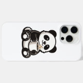 Süßer Panda-Kaffee – Kawaii Panda hält Kaffee Case-Mate iPhone Hülle (Rückseite (Horizontal))
