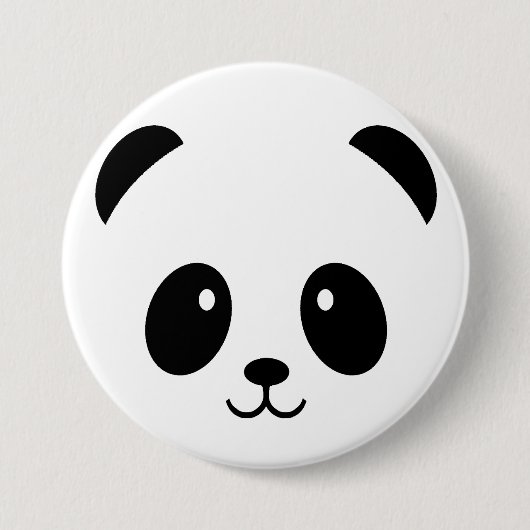 Süßer Panda Knopf Abzeichen Pin Pandas Button (Vorderseite)