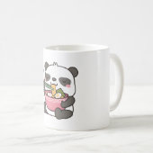 Süßer Panda liebt Ramen-Nudeln Kaffeetasse (VorderseiteRechts)
