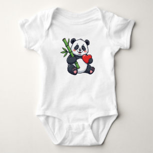 Süßer Panda mit Bambus Kinderkleid – Anziehendes T Baby Strampler
